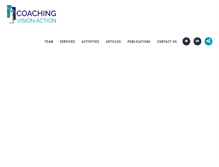 Tablet Screenshot of coachingvisionaction.com